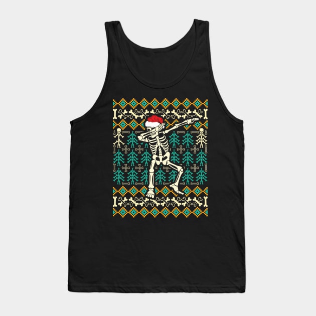 Funny Dabbing Skeleton Pose Tank Top by ThyShirtProject - Affiliate